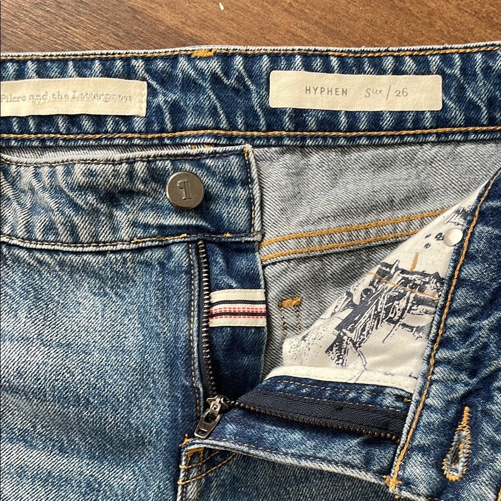 Pilcro and the Letterpress, hyphen, size 26, Frayed Hem denim Jeans - Picture 7 of 14